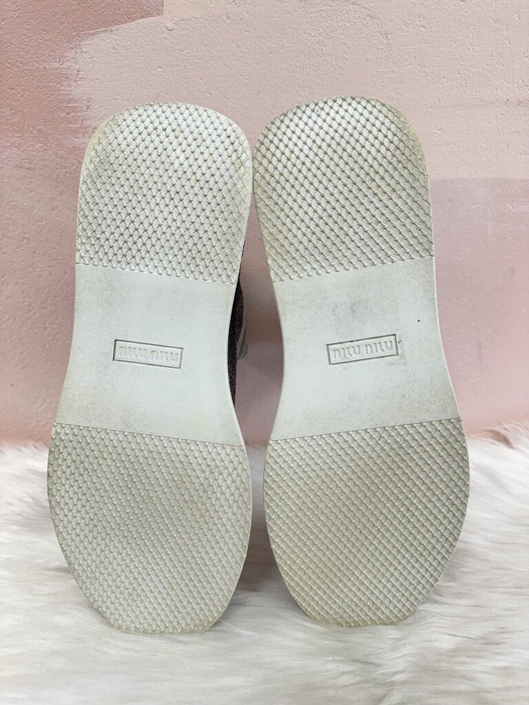 Miu Miu Silver Sock Sneaker