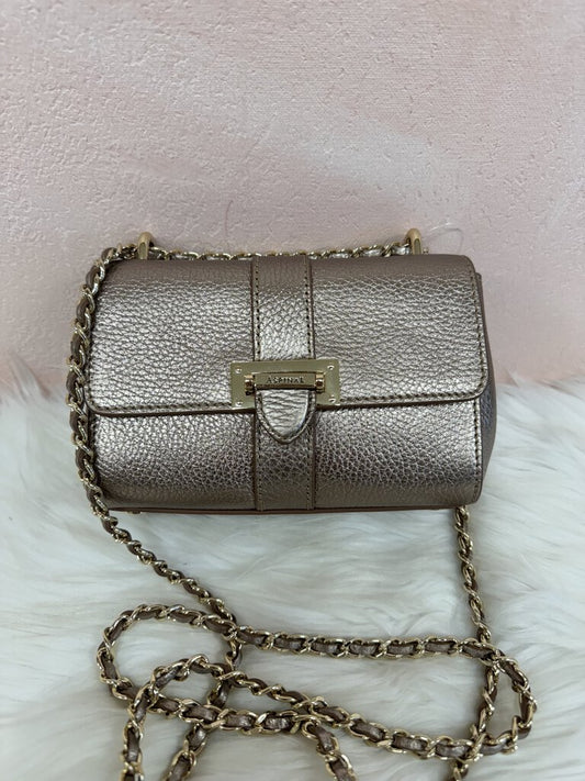 Aspinal of London Rose Gold Leather Crossbody