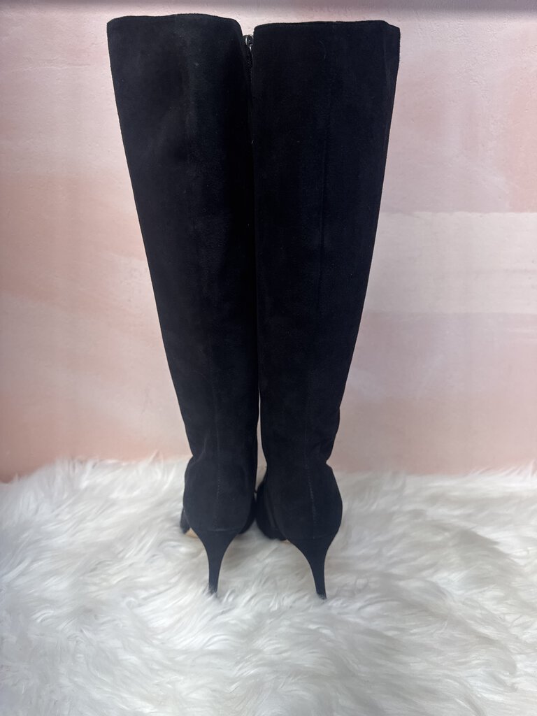 Pedro Garcia Black Leather Loafer with Removable Rhinestones