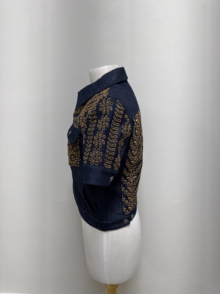 Dior Blue Embroidered Denim Jacket