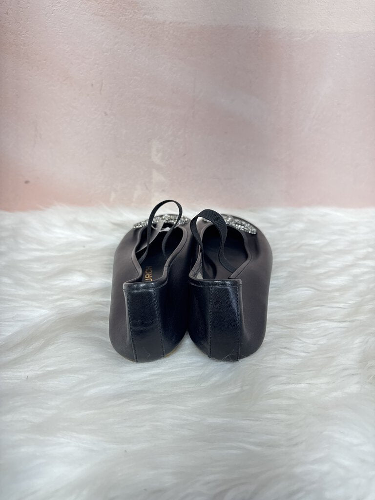 Tory Burch Black Crystal Snake Embellished Ballet Flat