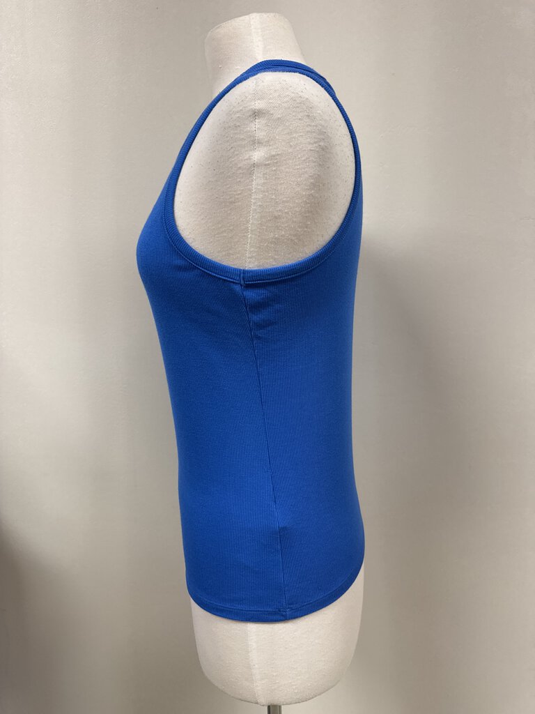 L'Agence Cobalt Ribbed Tank
