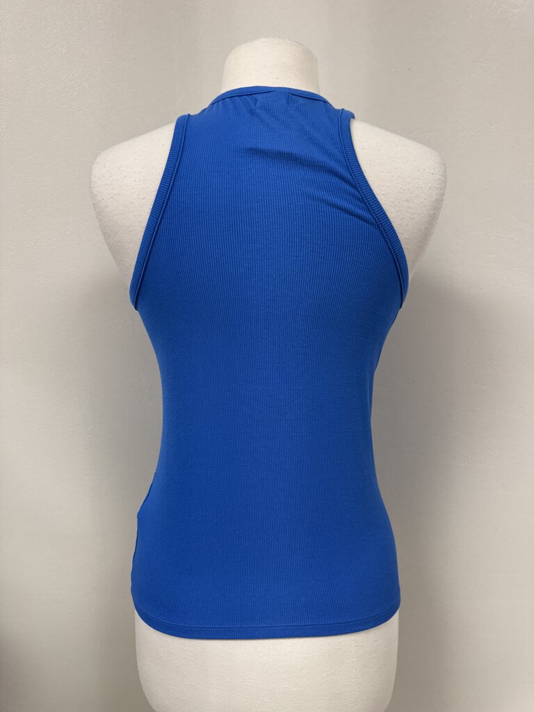 L'Agence Cobalt Ribbed Tank