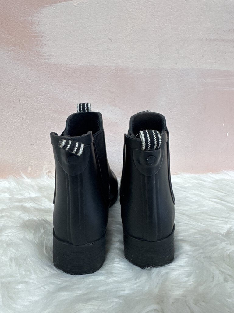 Tory Burch Black Rubber Rain Bootie (As Is)