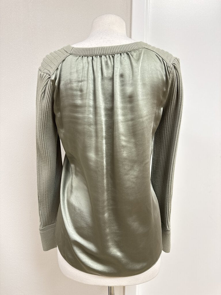 Jonathan Simkhai Sage Ribbed Top