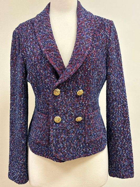 St. John Tweed Double Breasted Jacket