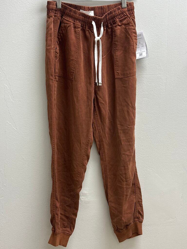 Dear John Brown Linen Pull On Pant NWT