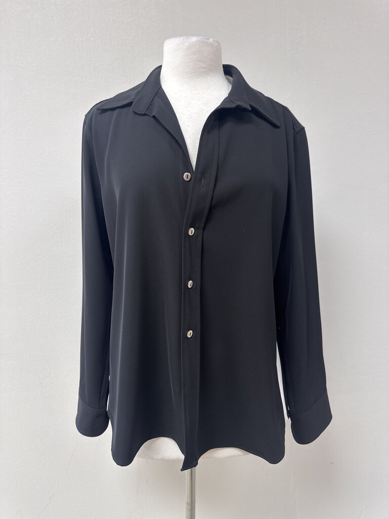 Pure Amici Black Button Up