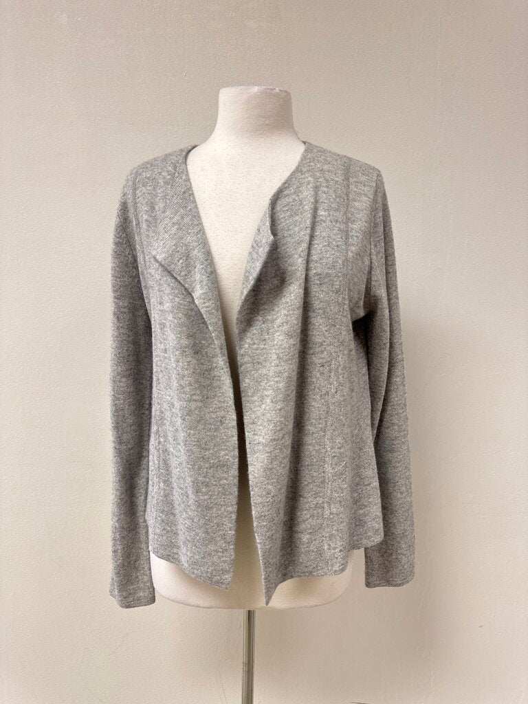 Kinross Cashmer Grey Peplum Sweater NWT