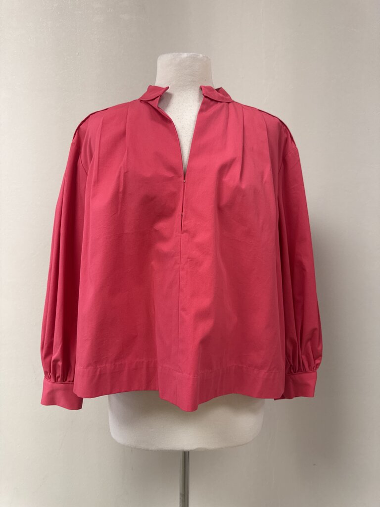 CO Pink Shoulder Tuck Blouse NWT