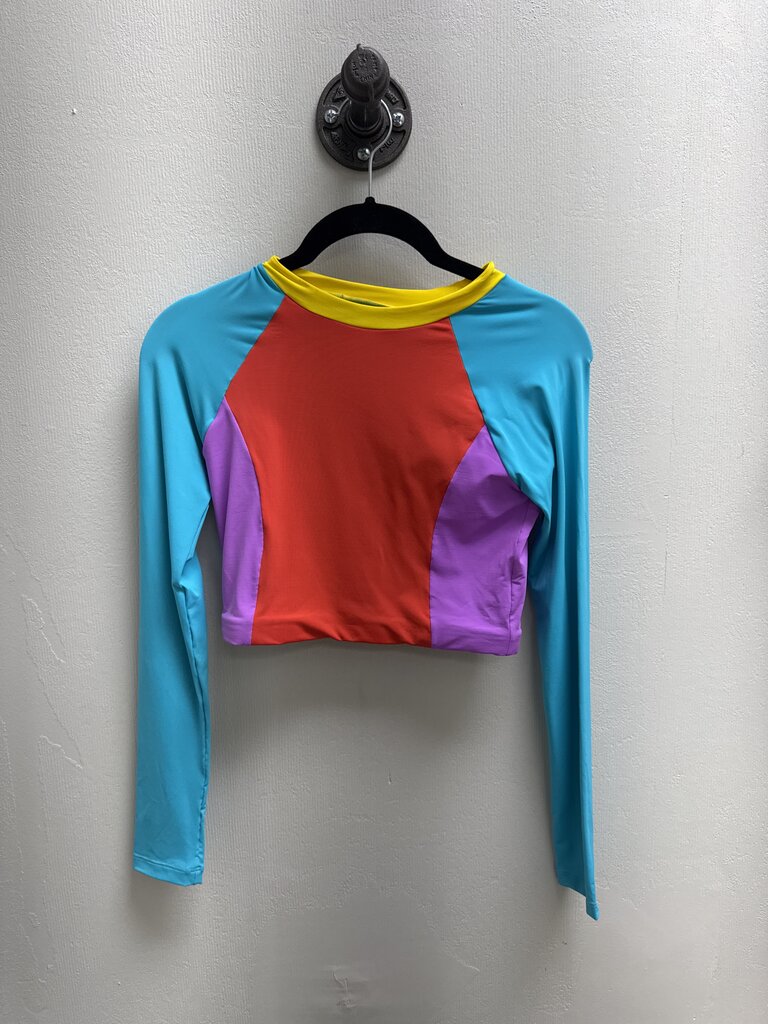 Oneone Colorblock Cropped Top NWT
