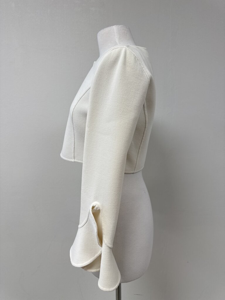 Michael Kors Collection Ivory Cropped Jacket