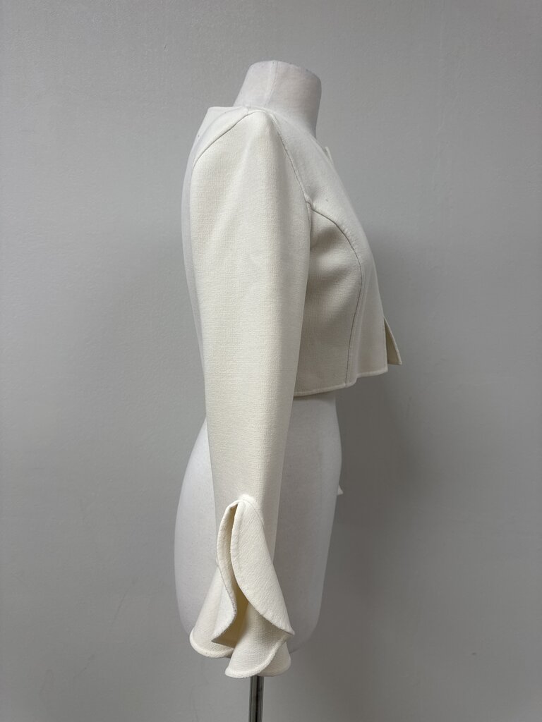 Michael Kors Collection Ivory Cropped Jacket