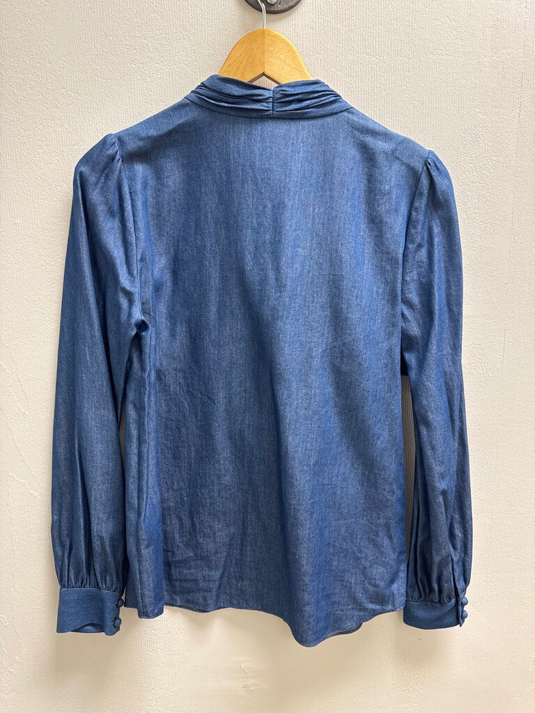 Kate Spade Denin Bow Detail Button Up NWT