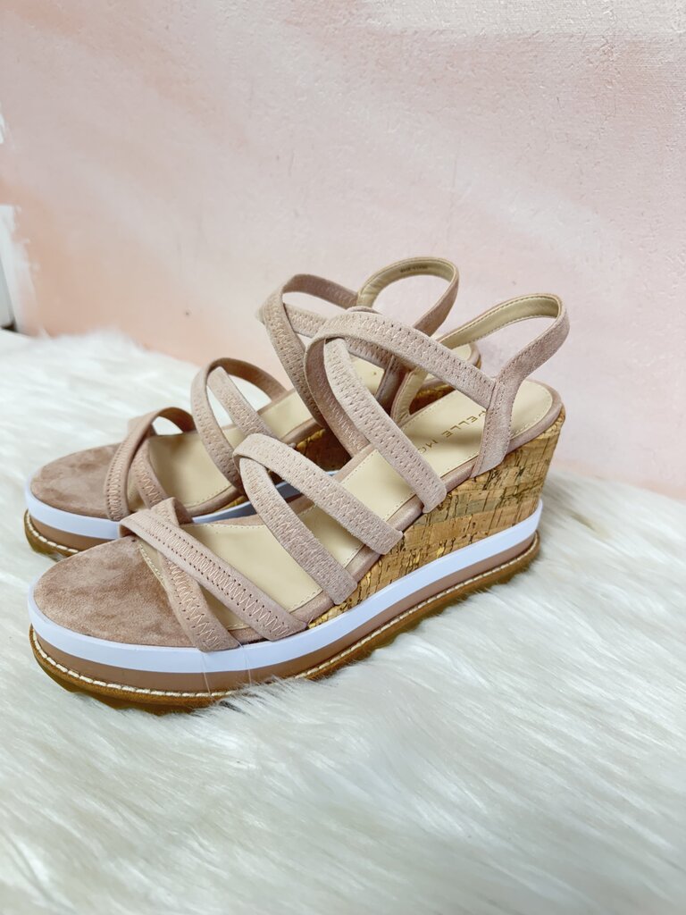 Pelle Moda Dusty Rose Suede Wedge