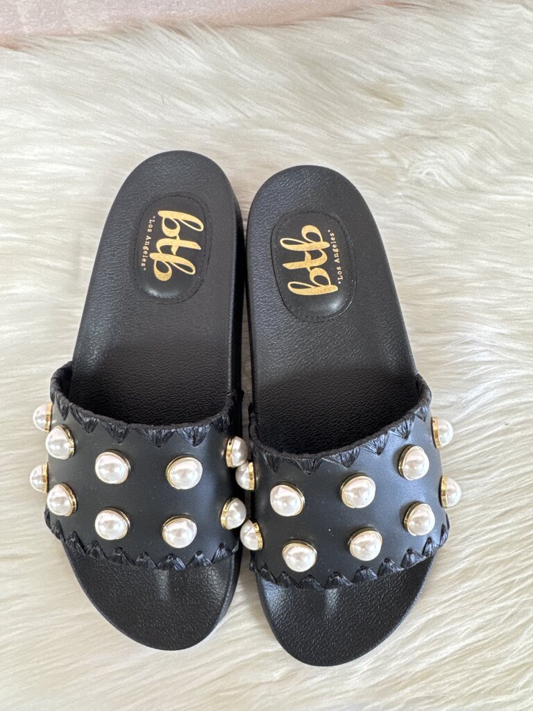 BTB Black and Pearl Slides