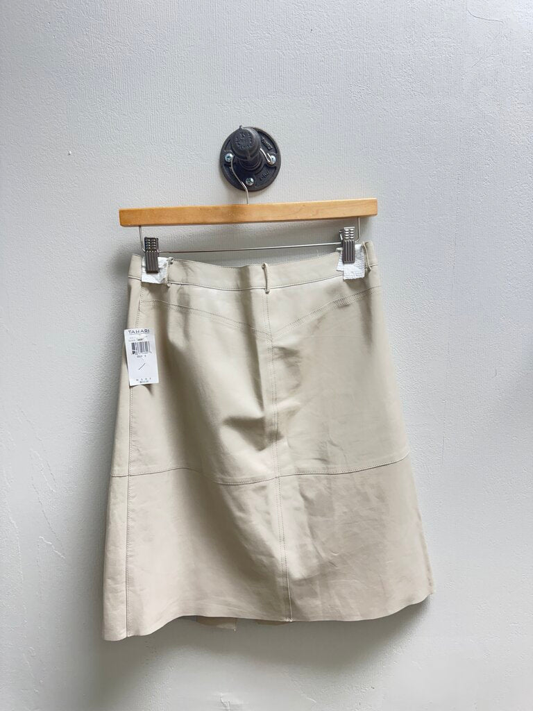 Tahari Stone Leather Skirt NWT