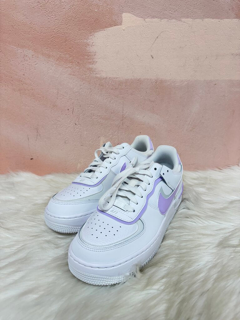 Nike White and Purple Sneaker NWT