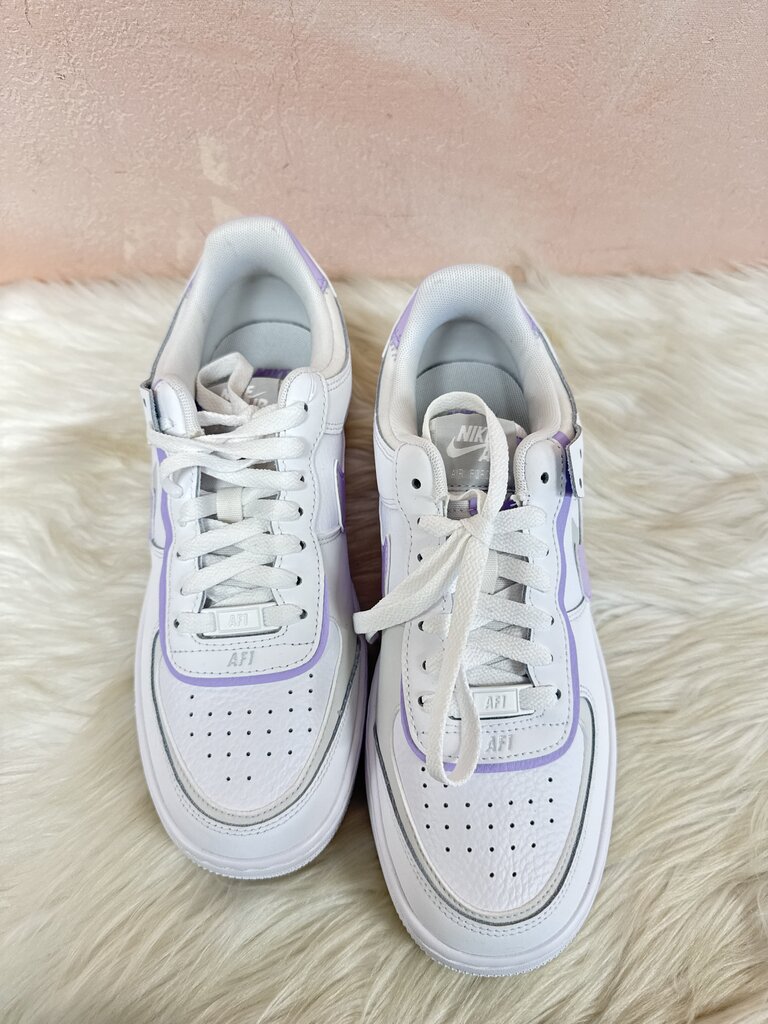 Nike White and Purple Sneaker NWT