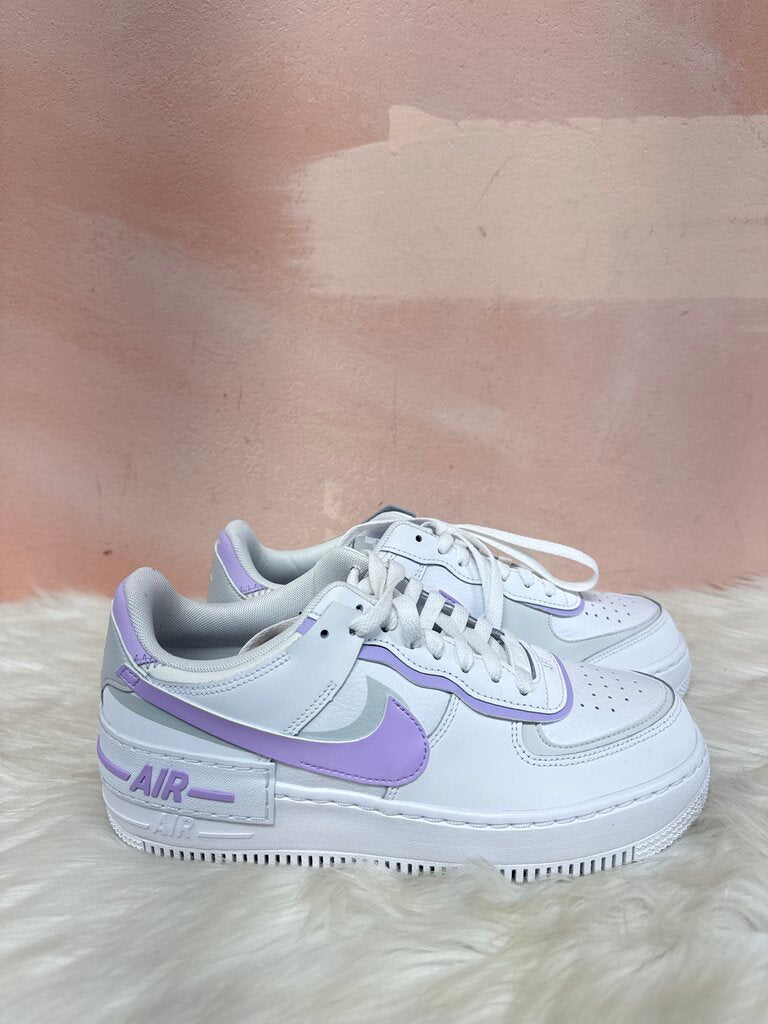 Nike White and Purple Sneaker NWT