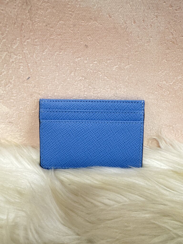Smythson Cornflower Blue Card Holder NWT