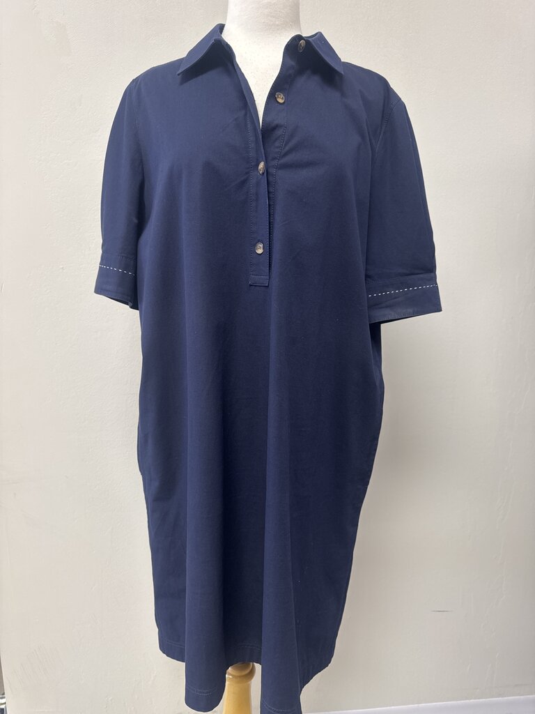 Lafayette 148 Navy Shirt Dress