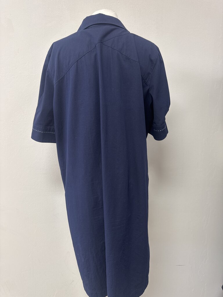 Lafayette 148 Navy Shirt Dress