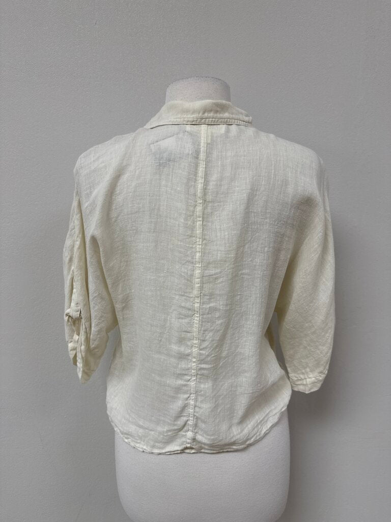Cloth & Stone Ivory Linen Top