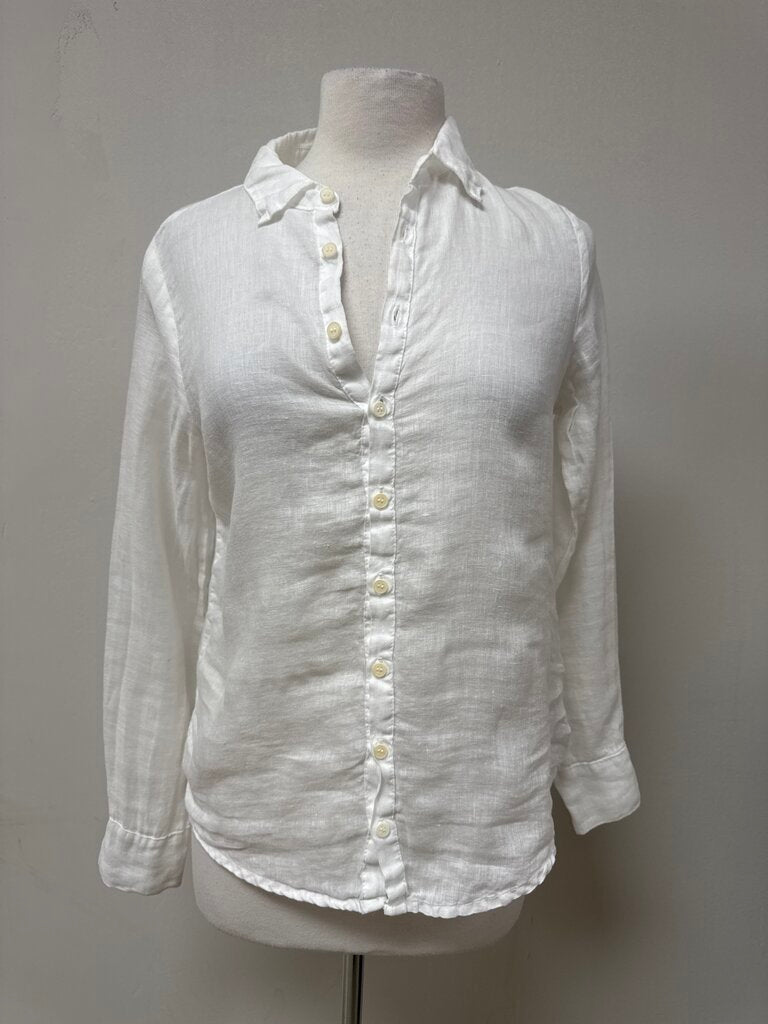 CP Shades White Linen Button Up