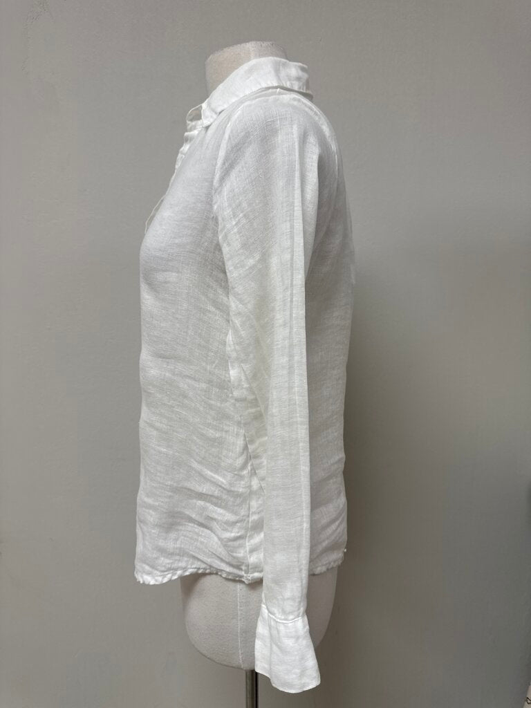 CP Shades White Linen Button Up