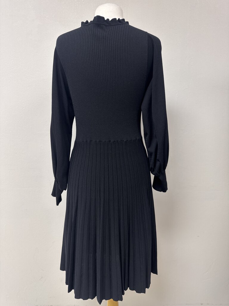 Parker Black Knit Ribbed Maxi Dress