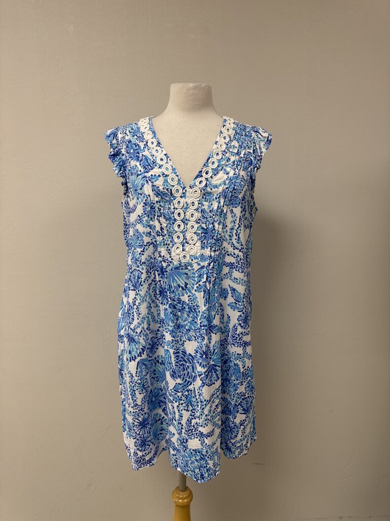 Lilly Pulitzer Blue Floral Mini Dress
