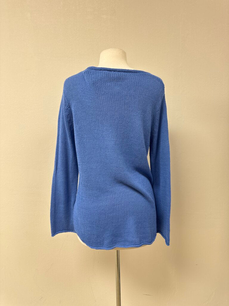 Wooden Ships Blue Daisy Sweater