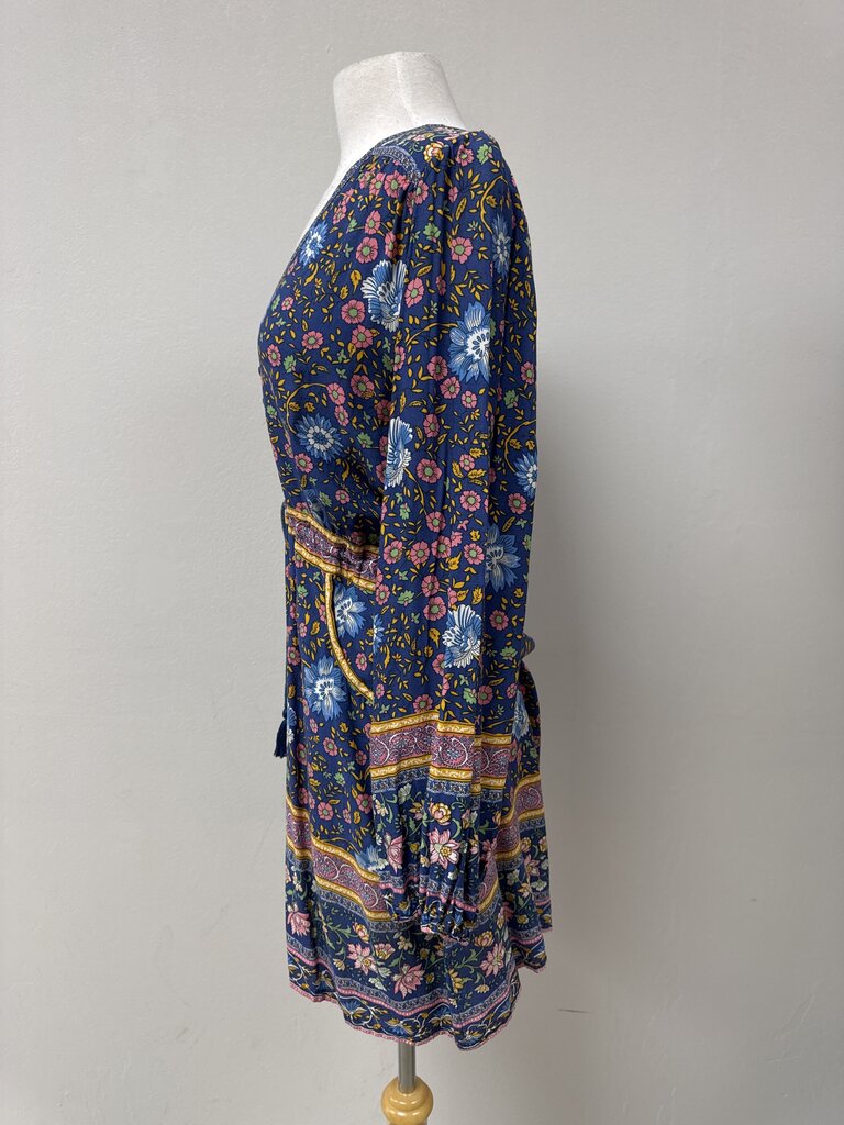 Spell Blue Floral Mini Dress