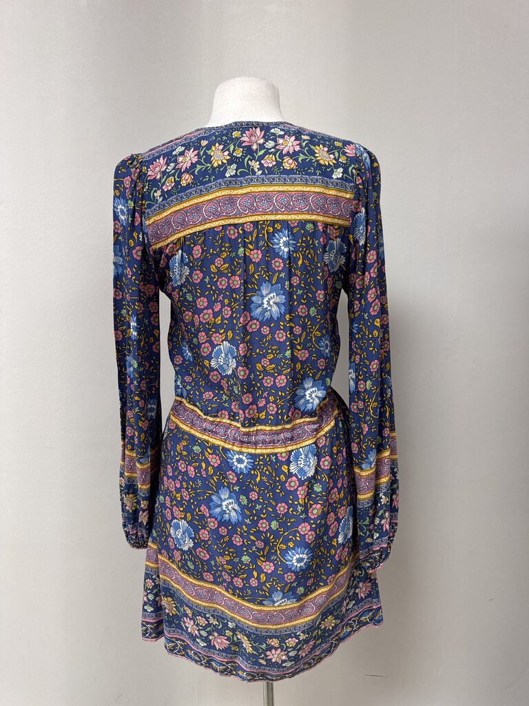 Spell Blue Floral Mini Dress