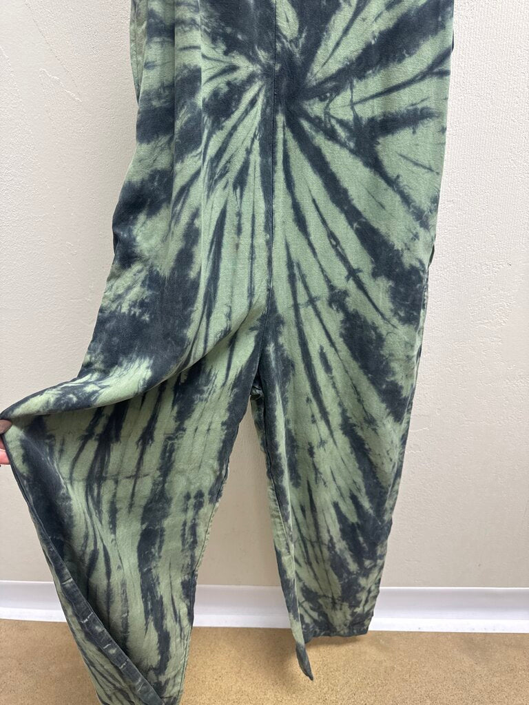 cloth & stone Green Tie Dye Jumpsuit