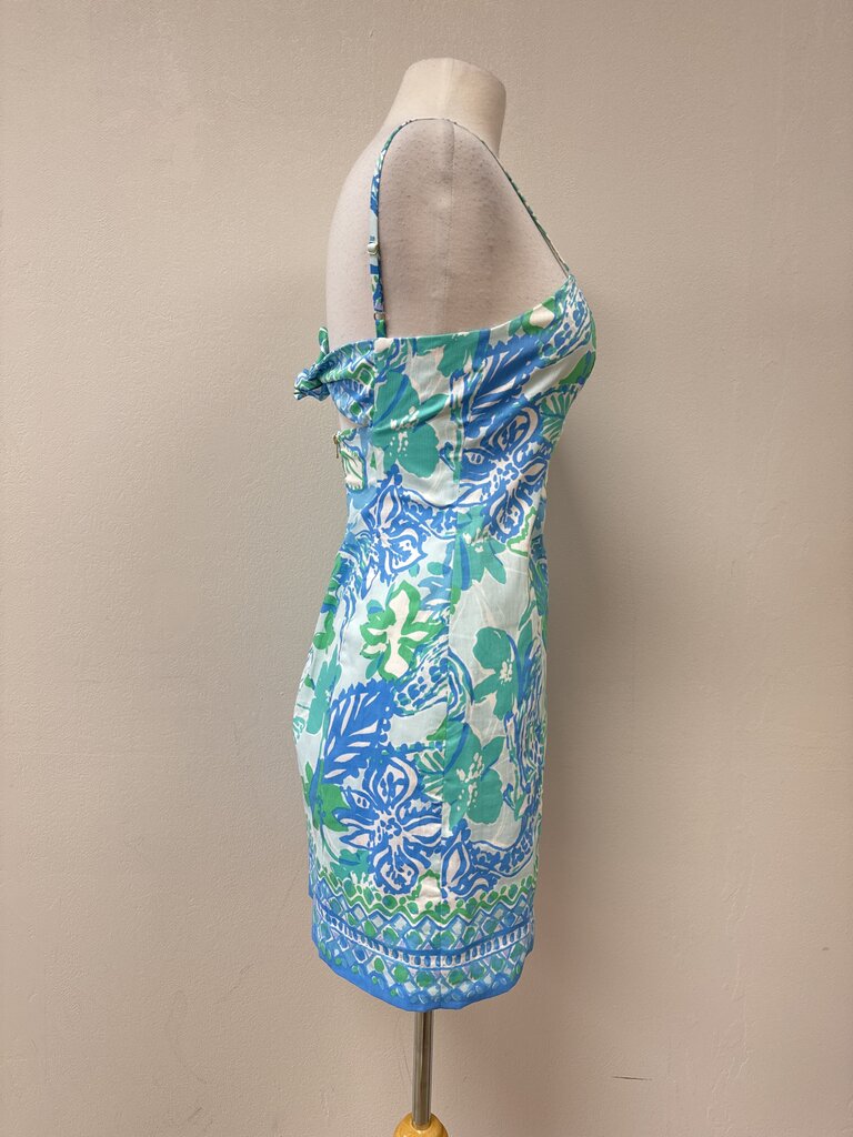 Lilly Pulitzer Blue Palm Mini Dress