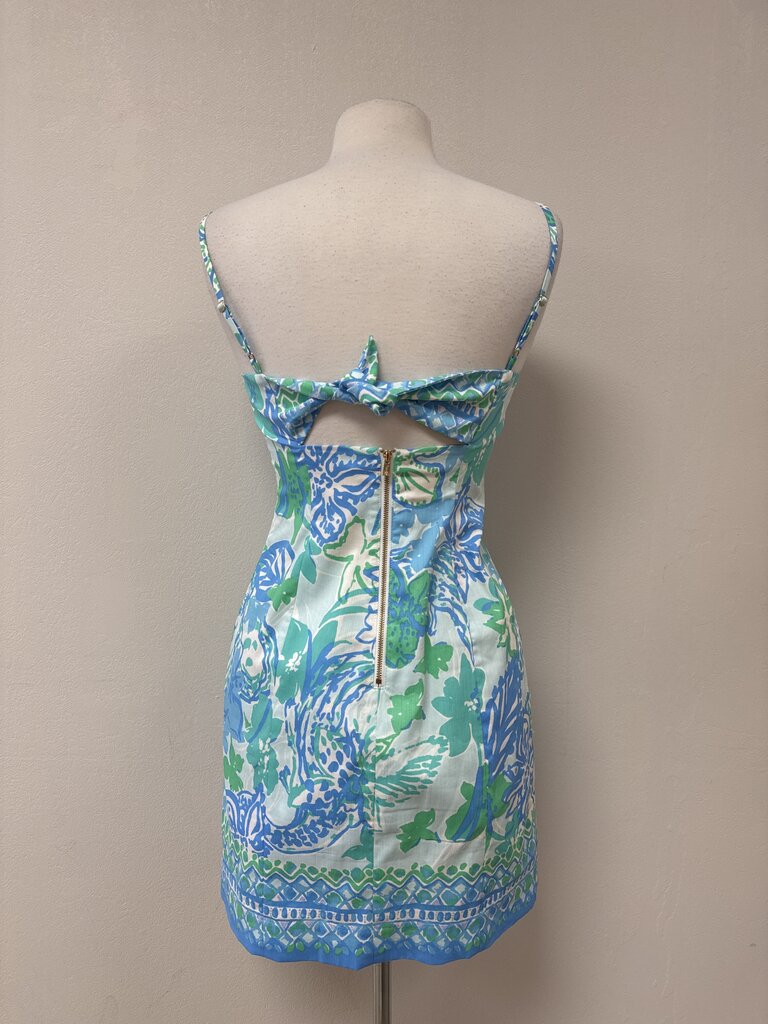 Lilly Pulitzer Blue Palm Mini Dress