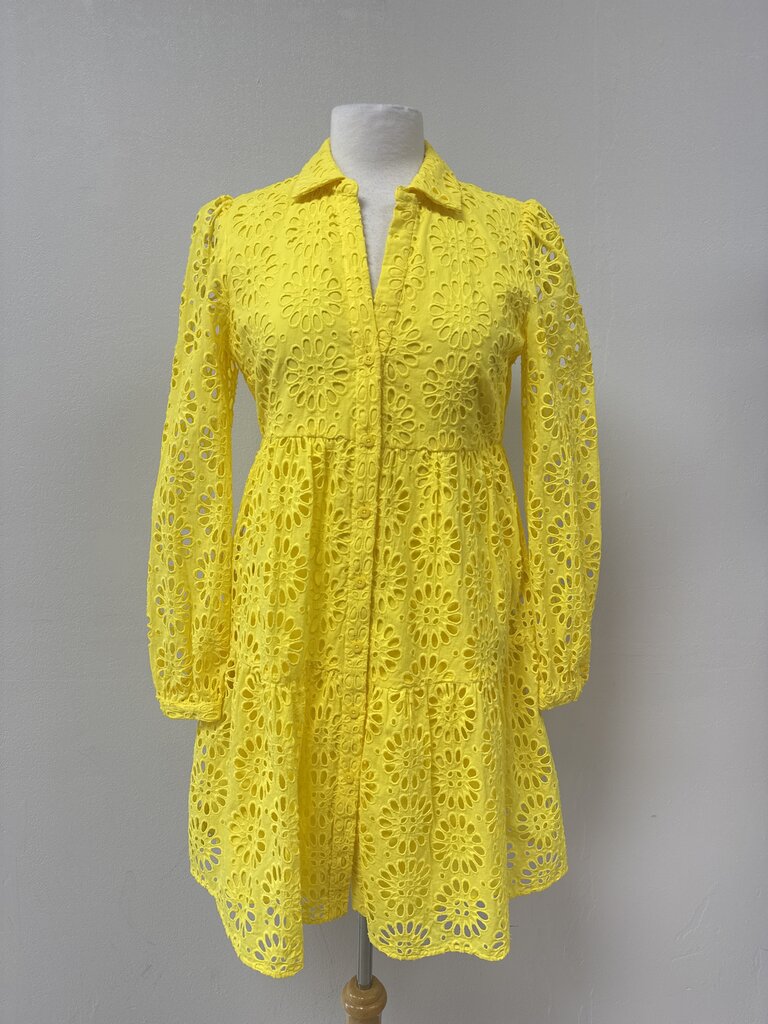 Lilly Pulitzer Yellow Eyelet Dress NWT