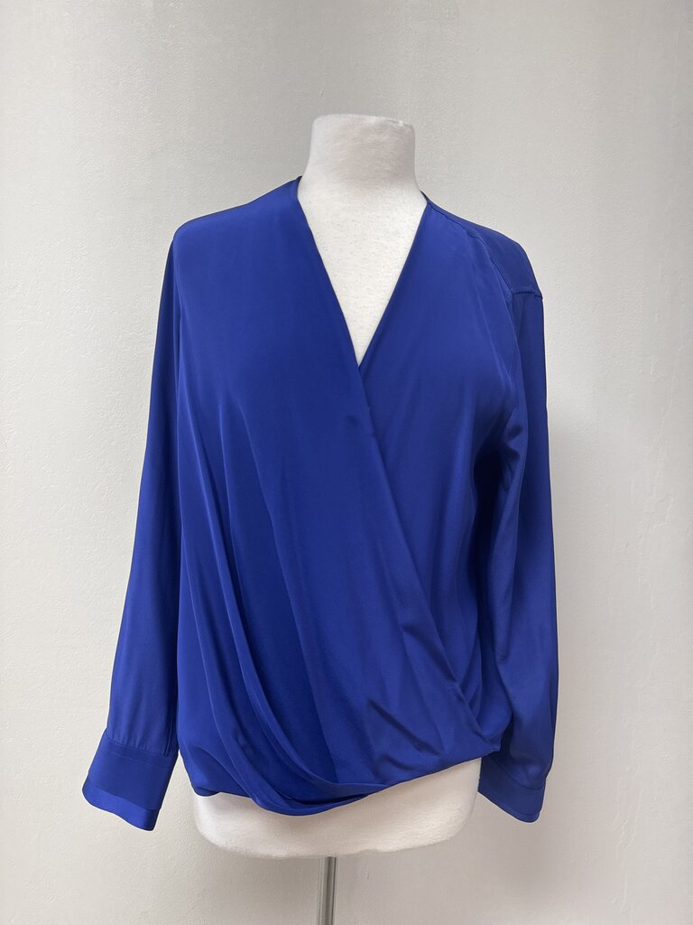 rag & bone Cobalt Wrap Blouse