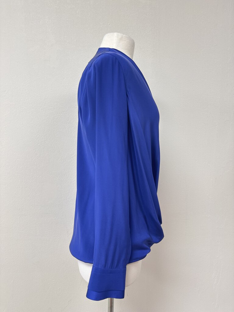 rag & bone Cobalt Wrap Blouse