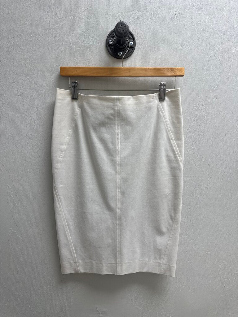 Brunello Cucinelli Off White Pencil Skirt