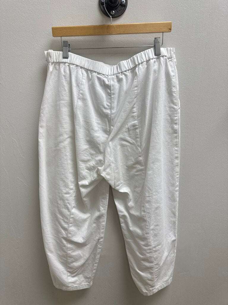 Eileen Fisher White Linen Pant