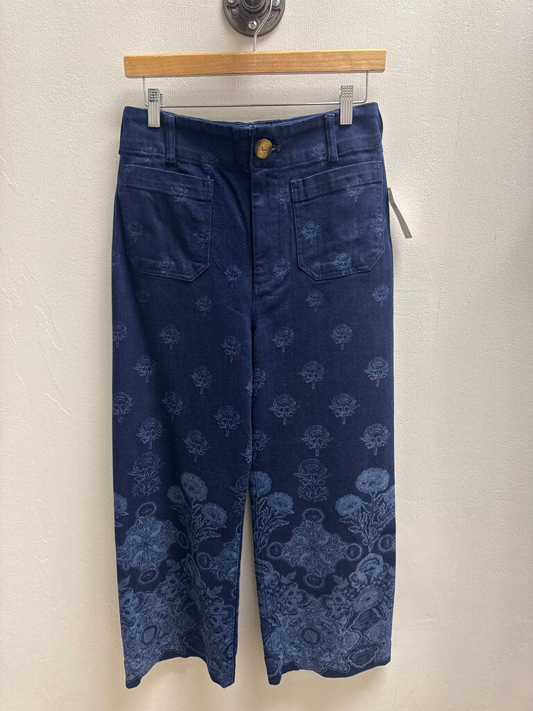 Maeve Floral Dark Denim Jeans