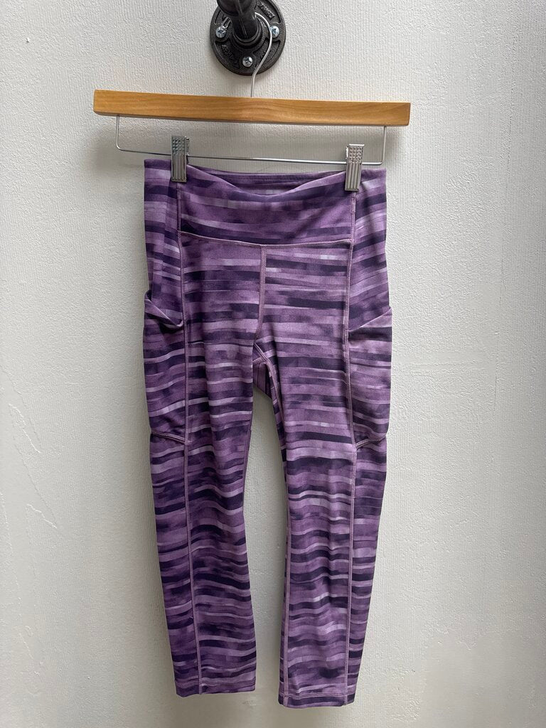 Lululemon Purple Striped Legging