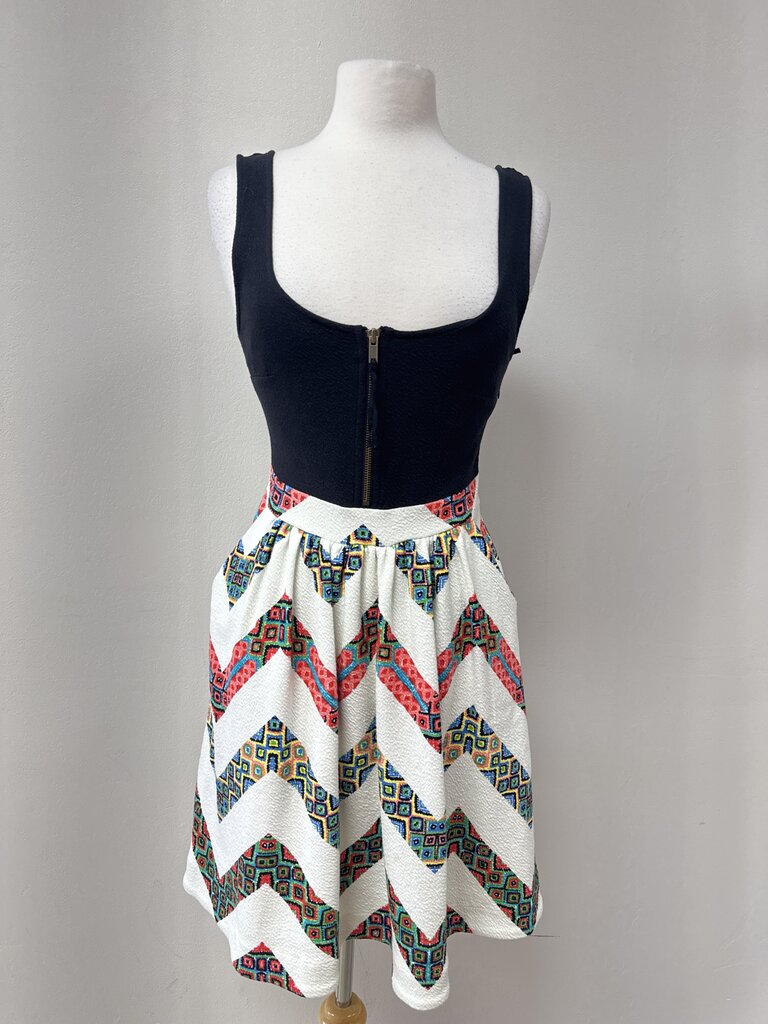 Maeve White Multi Print Tank Dress