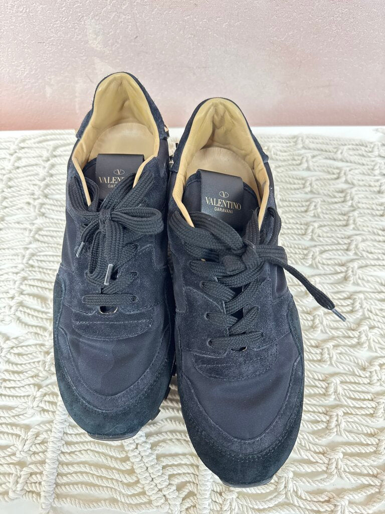 Valentino Suede Studded Sneaker