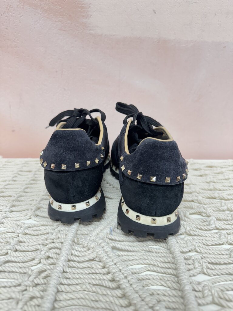 Valentino Suede Studded Sneaker