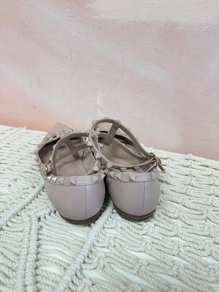 Valentino Studded Pointed Toe Flat (As Is)