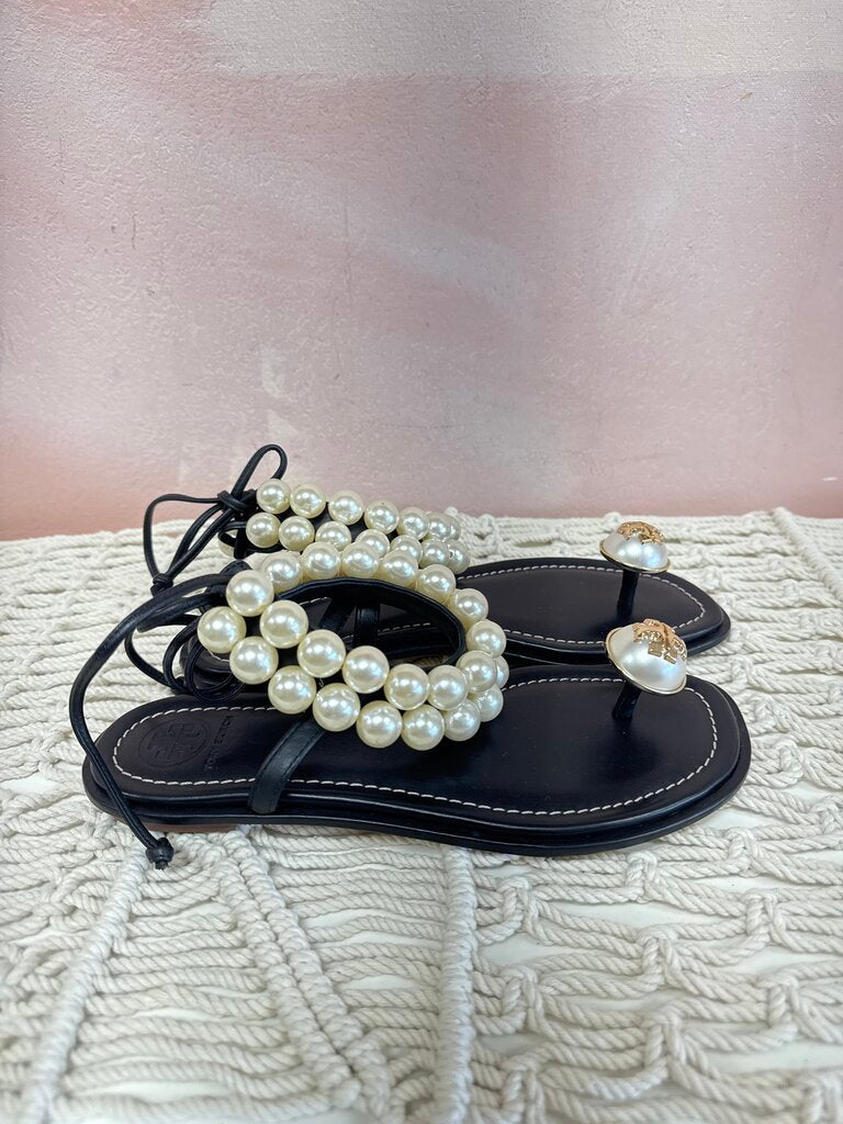 Tory Burch Pearl Ankle Strap Sandal